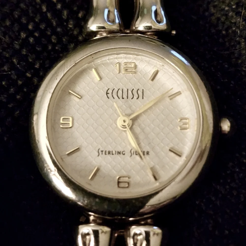 Ecclissi Bamboo link sterling silver watch
